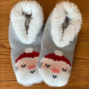Gymboree Santa Slippers Size Kids L